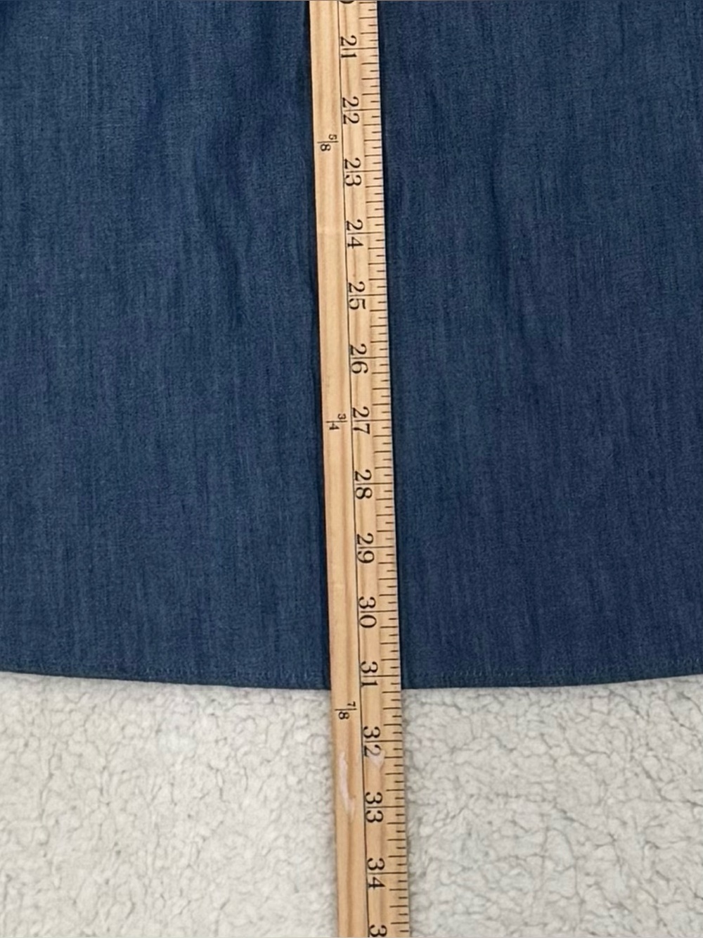 Anthropologie Corey Lynn
Calter Chambray Off
Shoulder Ruffle Dress Size X-Small - Picture 5 of 9